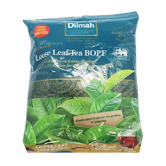 Tè nero a foglie sfuse Dilmah Premium Ceylon BOPF (200 g)