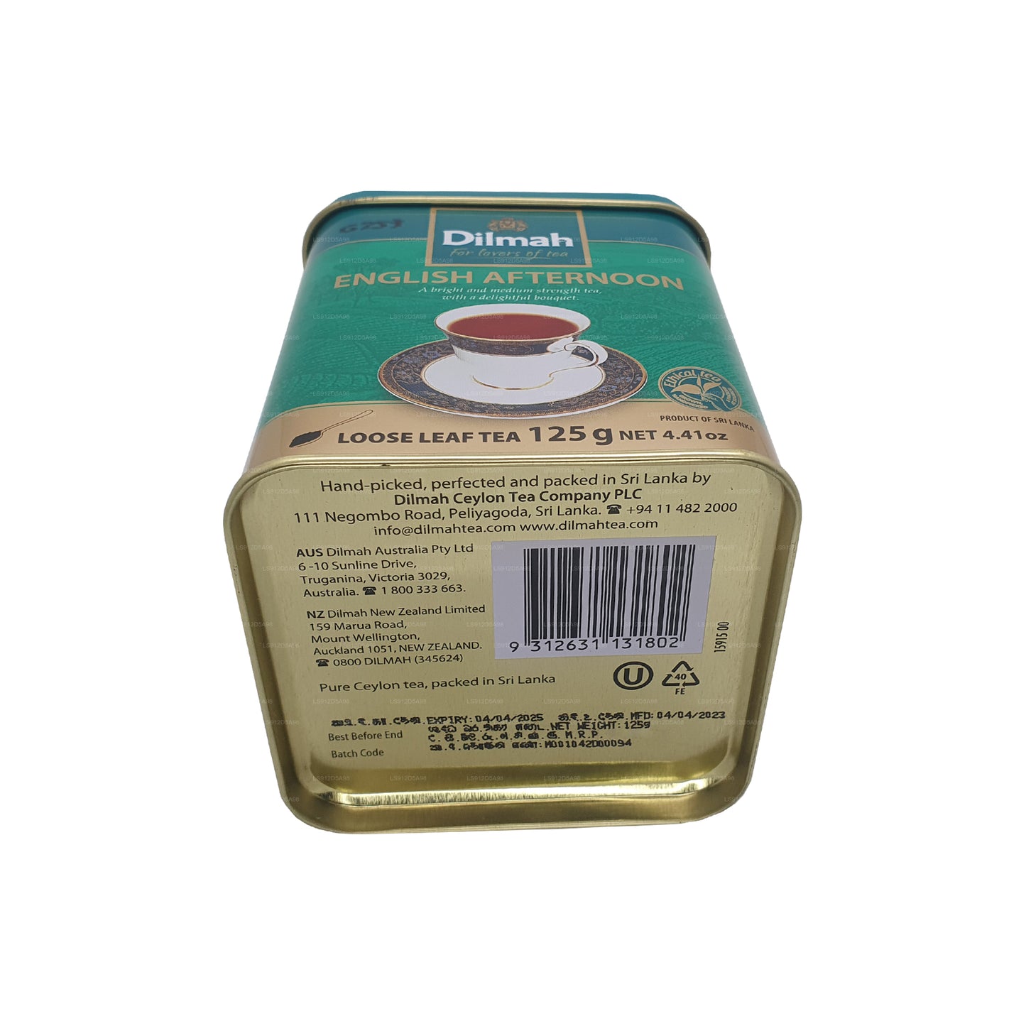 Tè in foglie sfuse Dilmah English Afternoon (125 g)