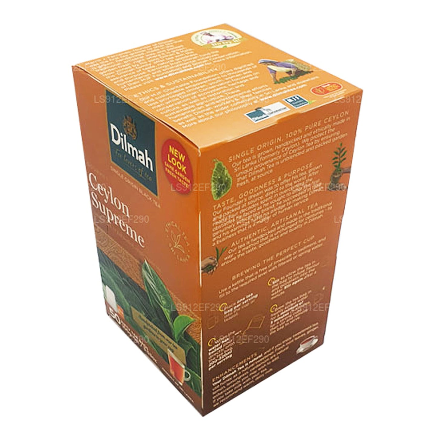 Dilmah Ceylon Supreme (100g) 50 bustine di tè