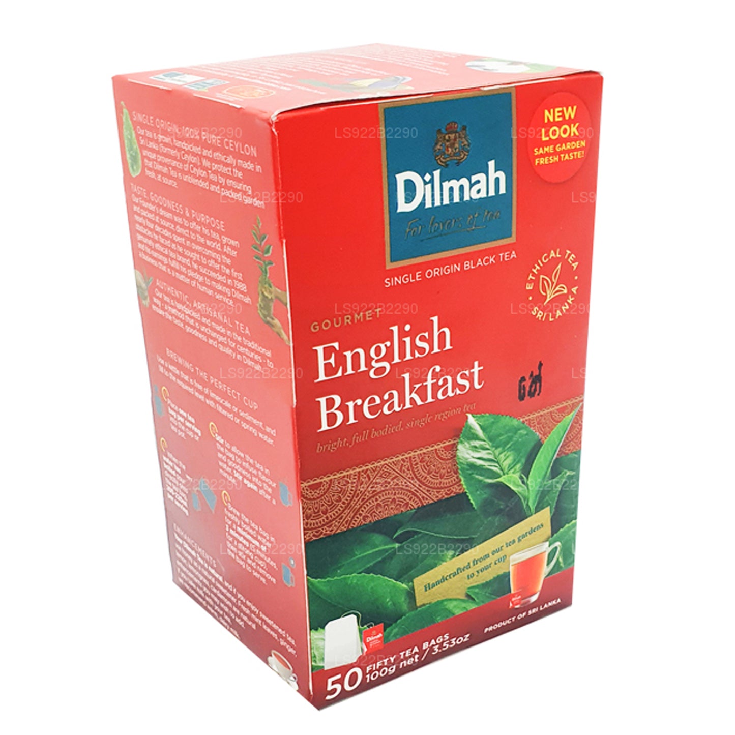 Dilmah English Breakfast Tea, 50 bustine di tè (100 g)