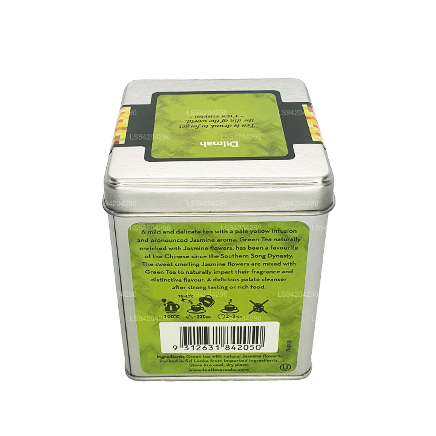 Tè verde Dilmah serie T con fiori di gelsomino (40 g) 20 bustine di tè