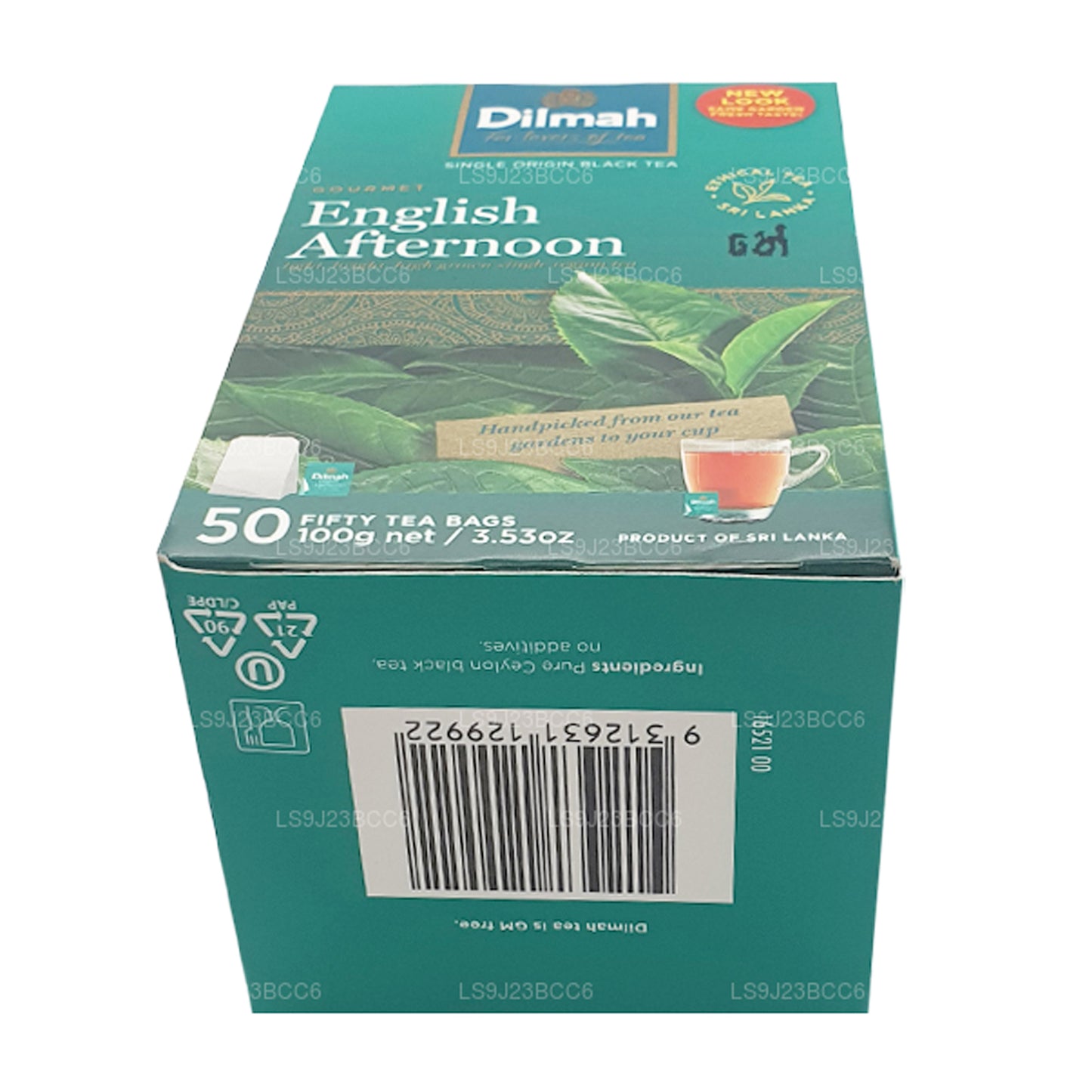 Tè pomeridiano inglese Dilmah, 50 bustine di tè (100 g)