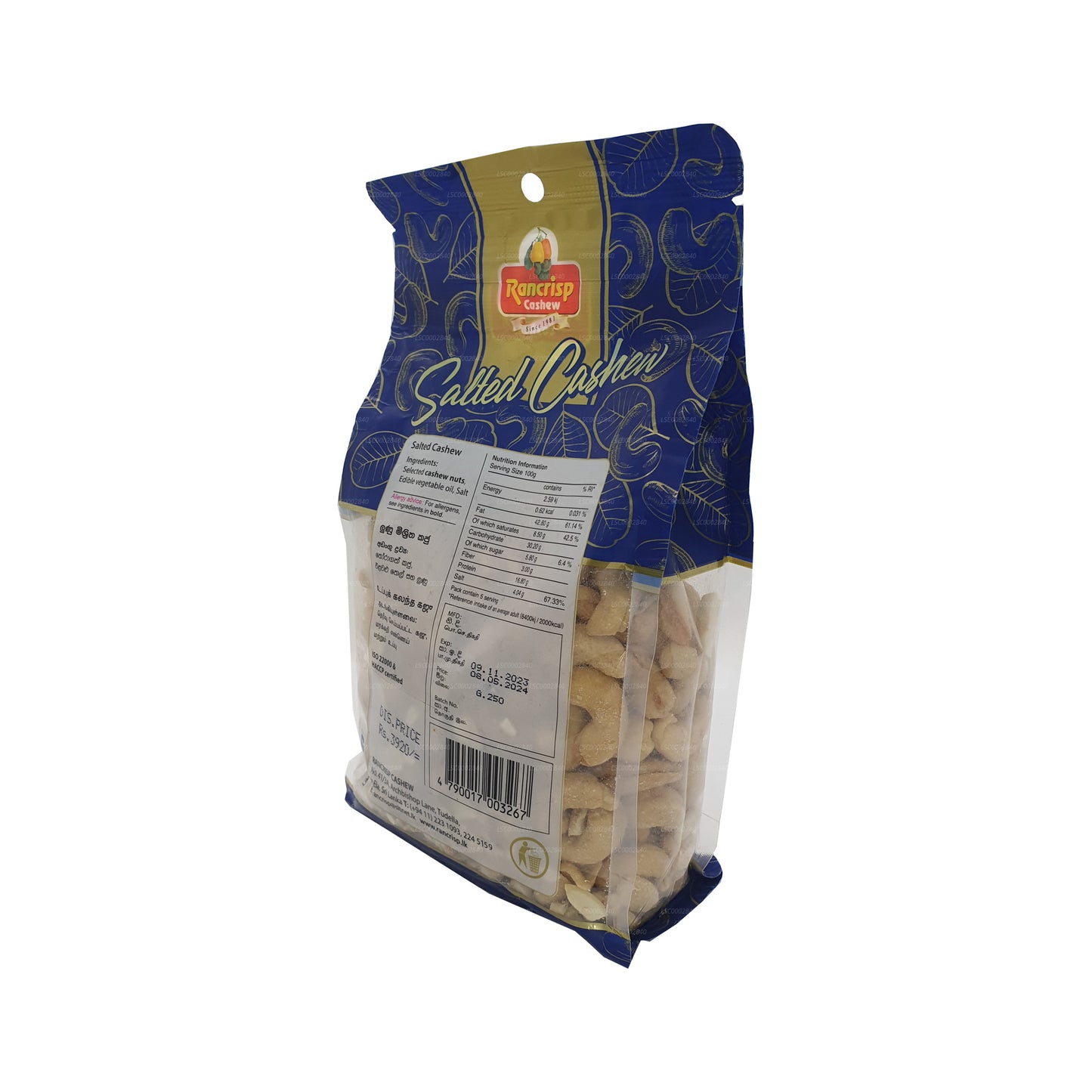 Anacardi salati Rancrisp (500g)