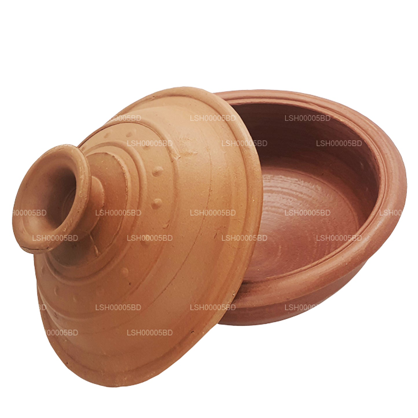 Pentola in terracotta con coperchio