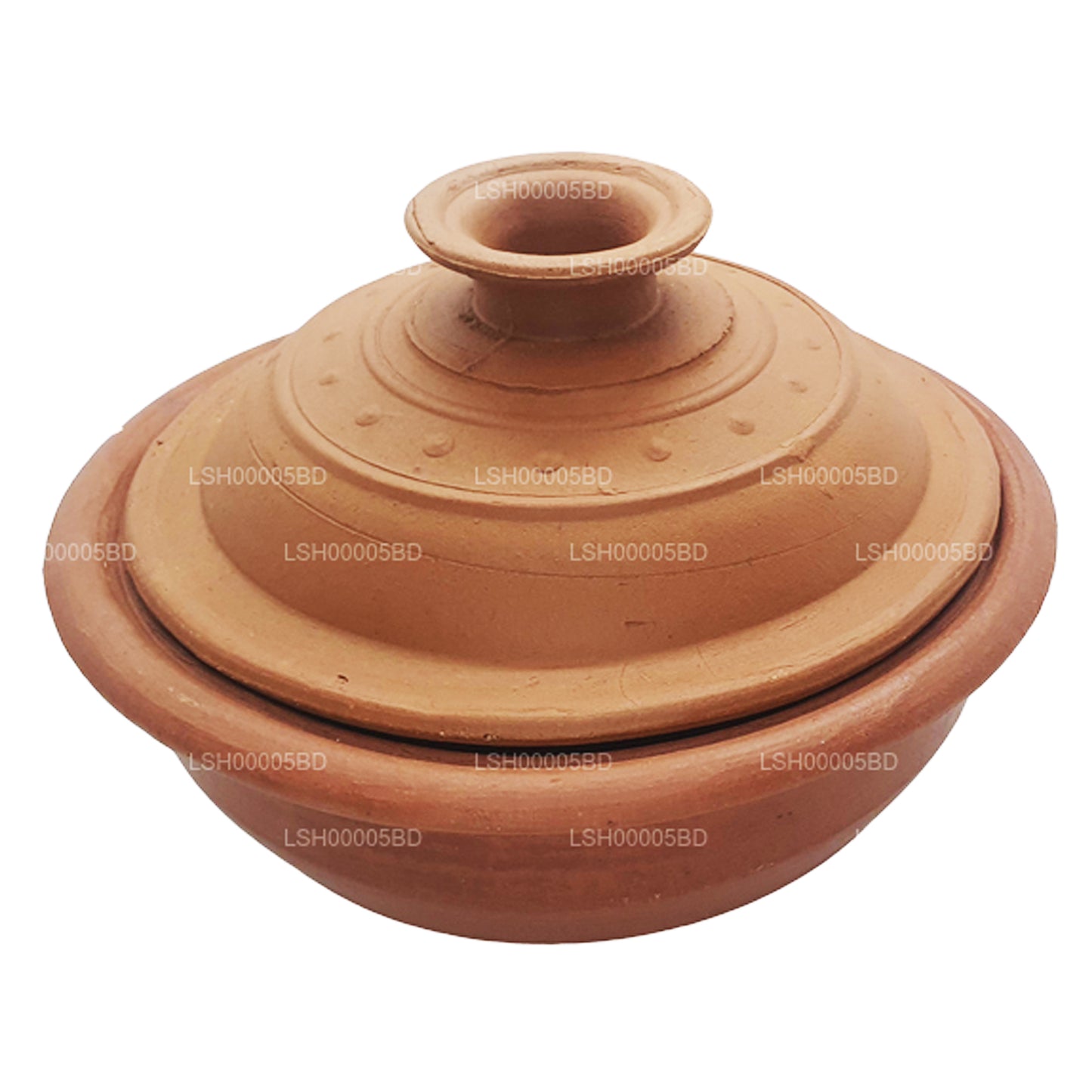 Pentola in terracotta con coperchio