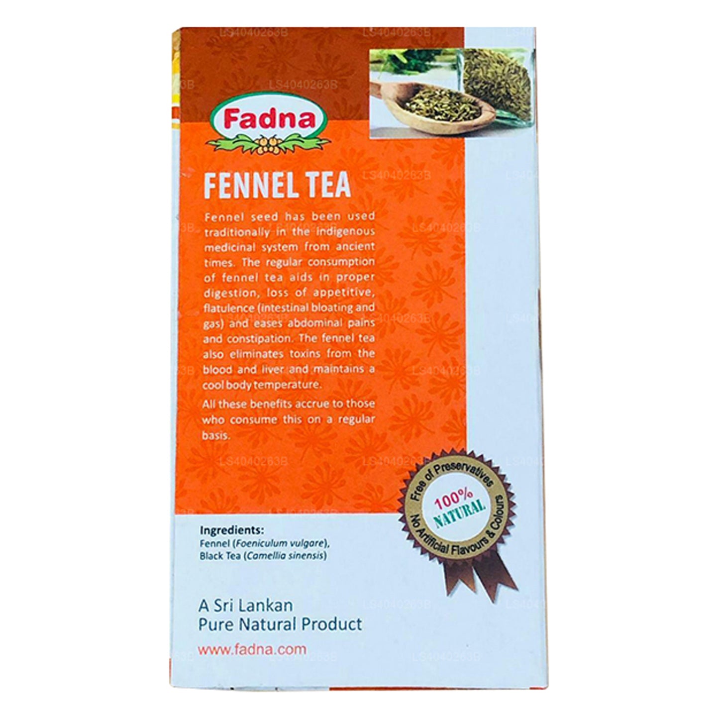 Tè al finocchio Fadna (40g) 20 bustine di tè