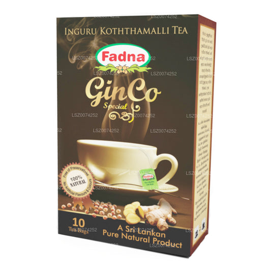 Tè aromatizzato allo zenzero e coriandolo Fadna (20g) 10 bustine di tè