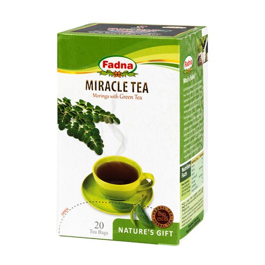 Fadna Miracle Tea Moringa con tè verde (40g) 20 bustine di tè