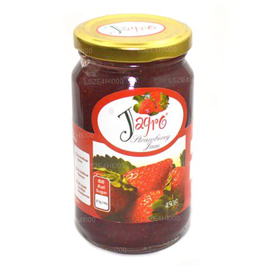 bottiglia di marmellata di fragole jagro-fragole