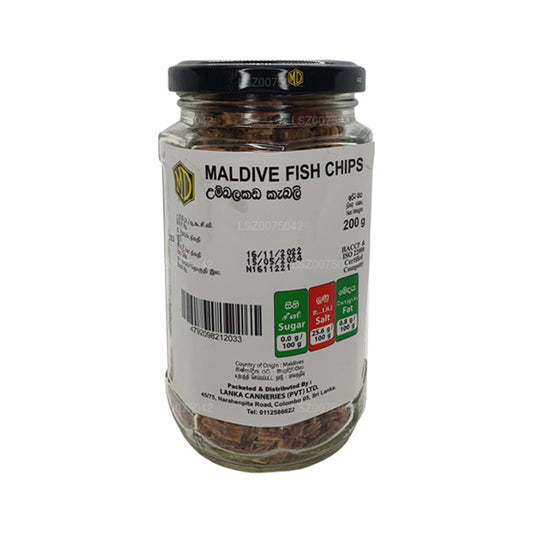 Bottiglia di patatine di pesce MD Maldive (200 g)
