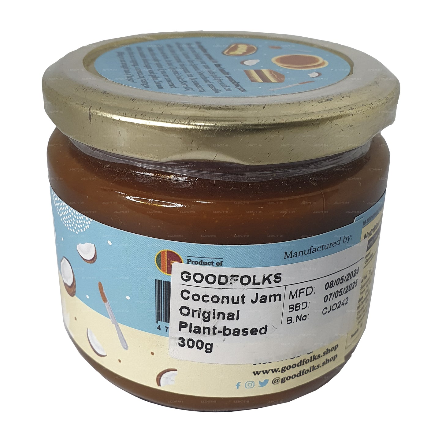 Marmellata di cocco naturale Goodfolks (330g)