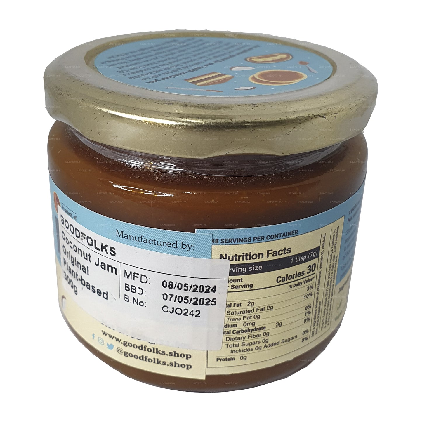 Marmellata di cocco naturale Goodfolks (330g)