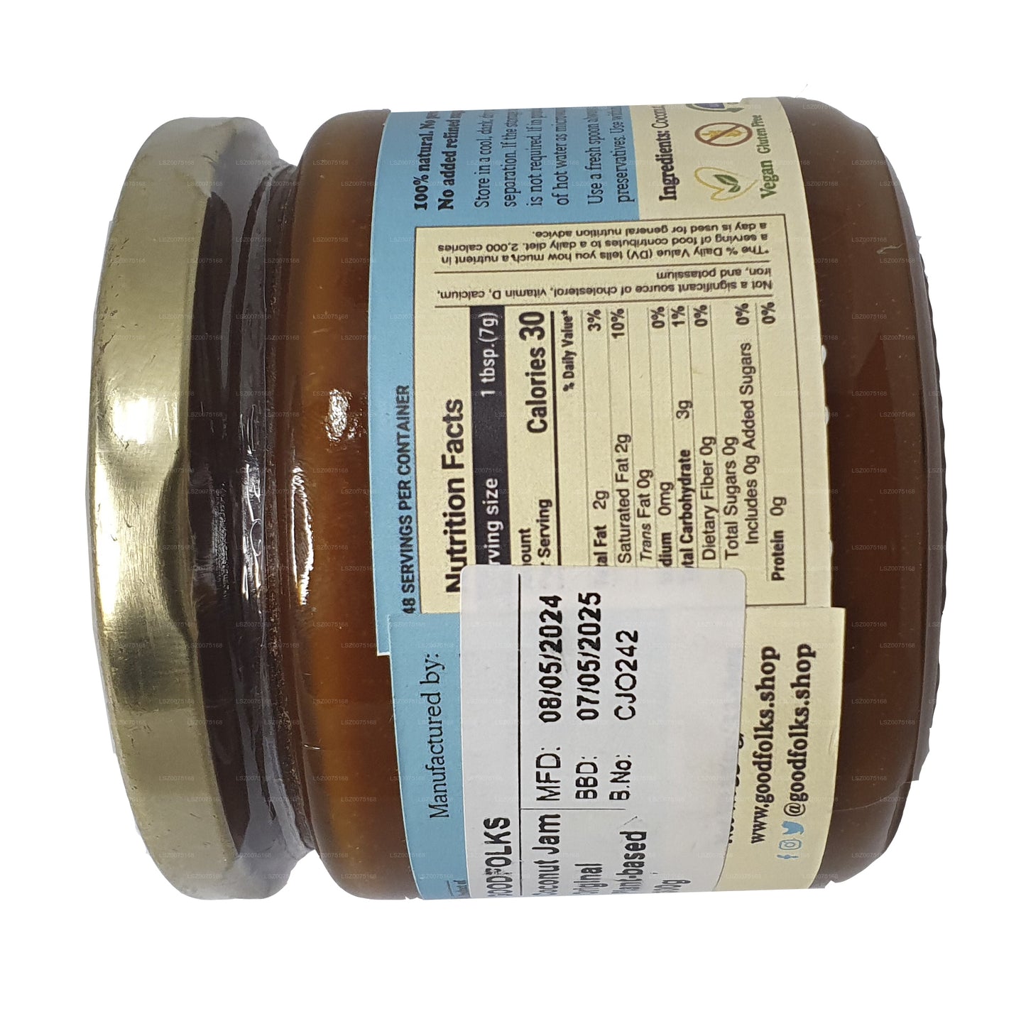 Marmellata di cocco naturale Goodfolks (330g)