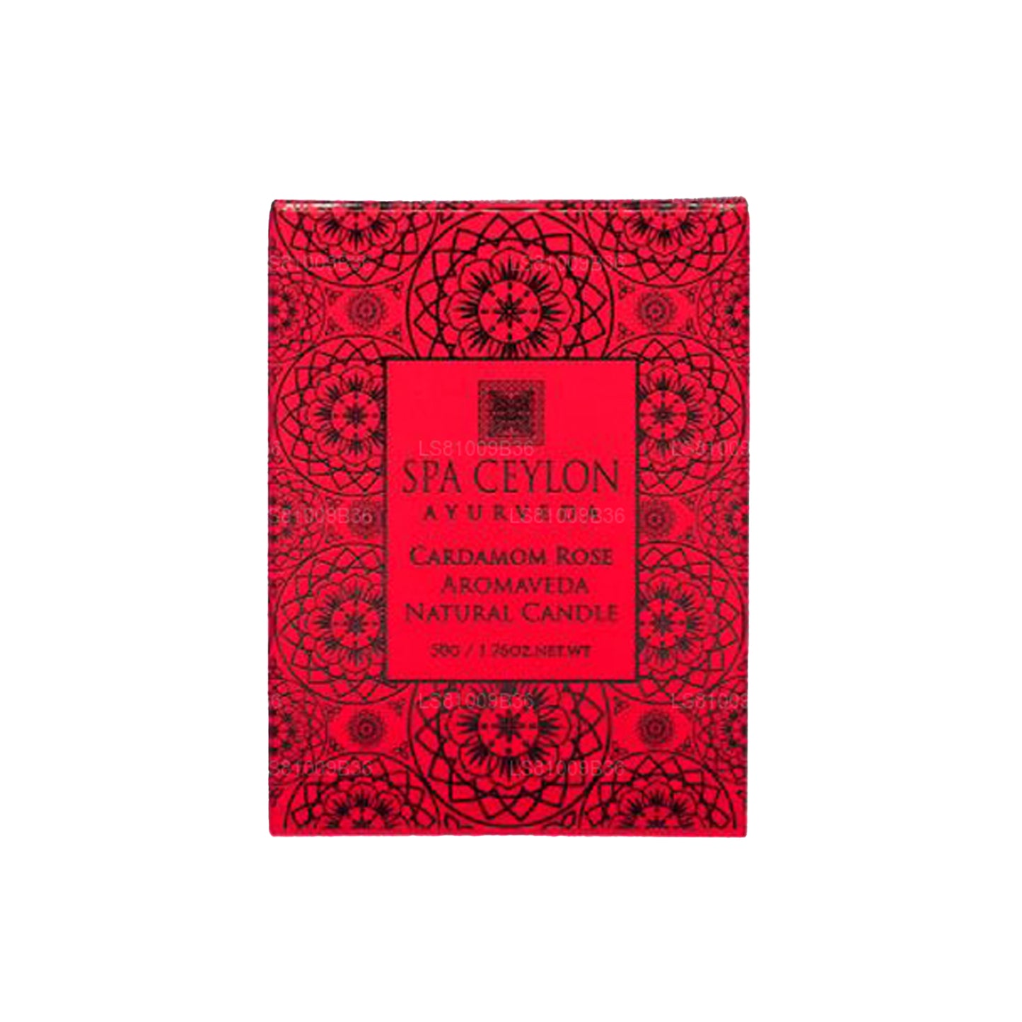 Candela naturale Spa Ceylon Cardamom Rose Aromaveda (50 g)