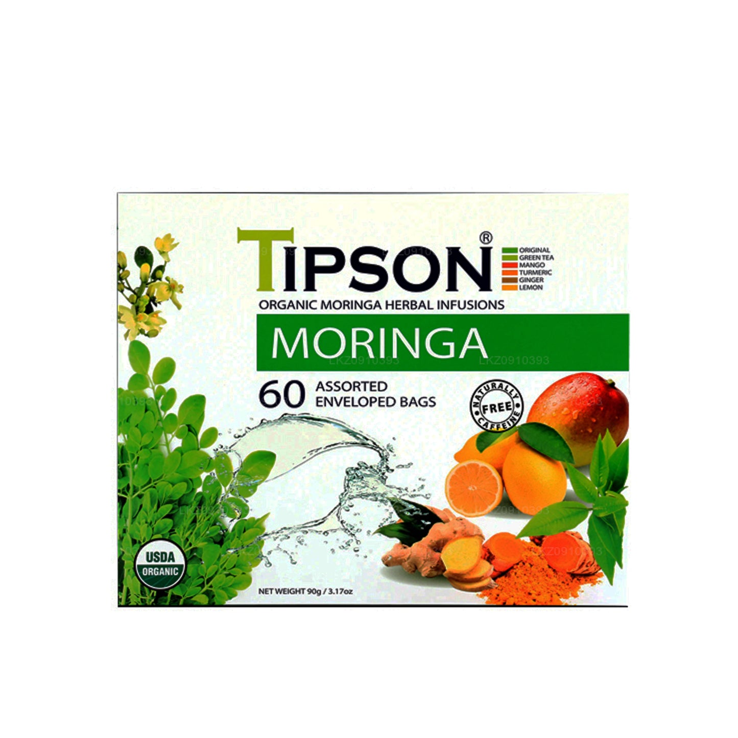 Tè Tipson Organic Moringa assortito (90g)