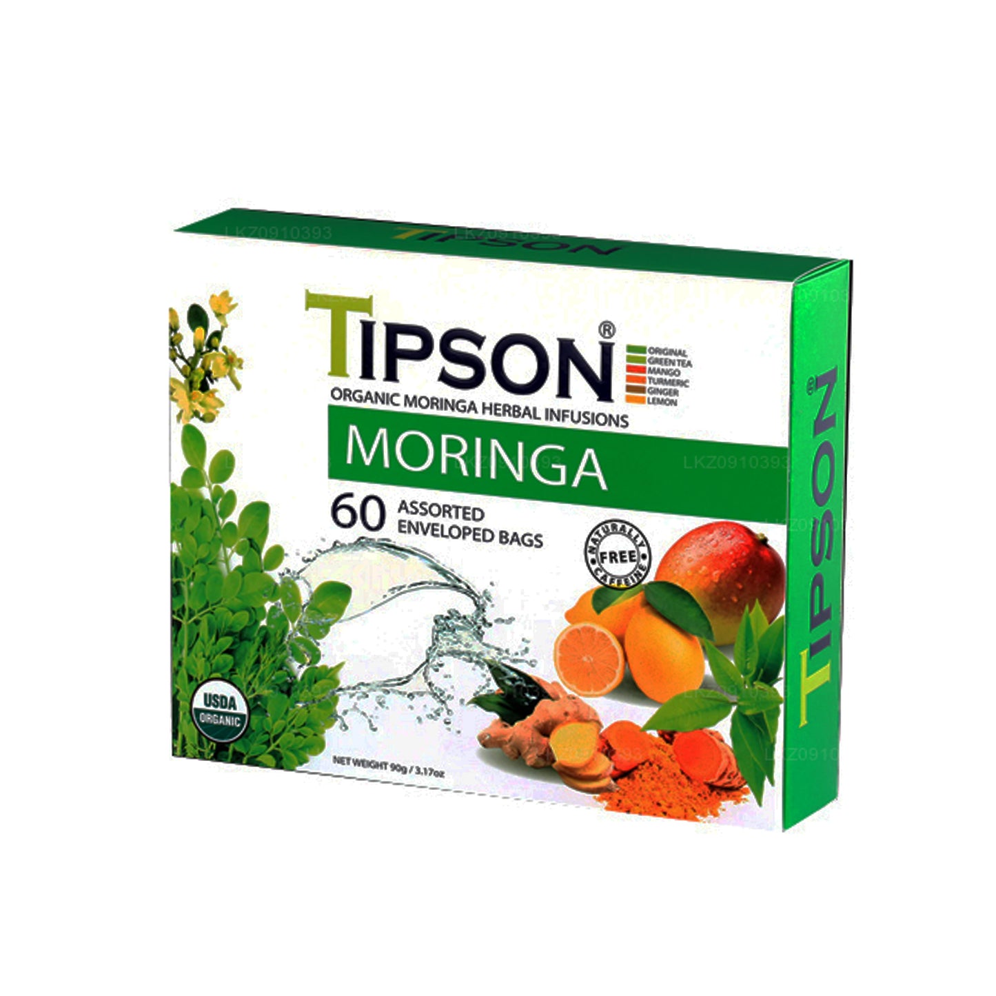 Tè Tipson Organic Moringa assortito (90g)