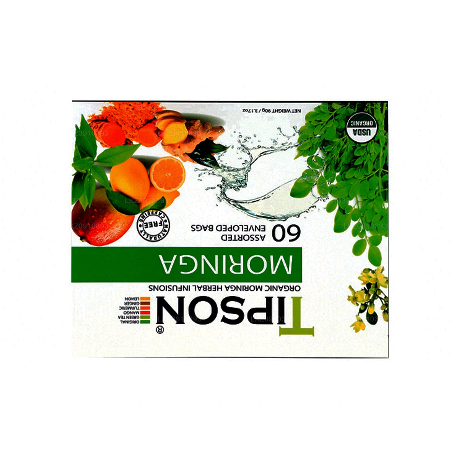 Tè Tipson Organic Moringa assortito (90g)