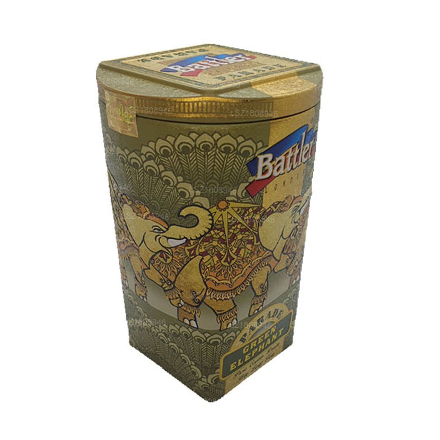 Contenitore in latta Battler Parade Green Elephant (100 g)