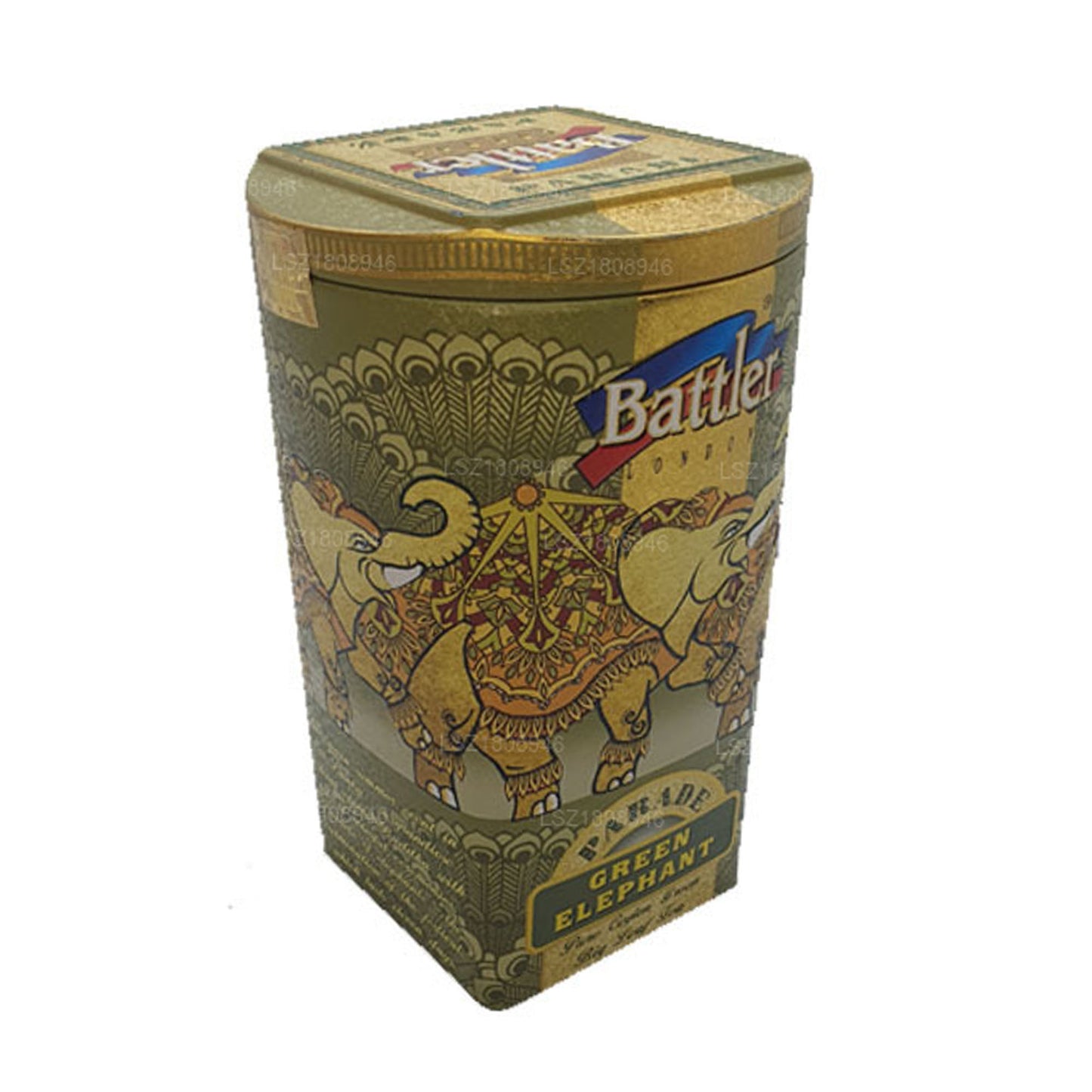 Contenitore in latta Battler Parade Green Elephant (100 g)