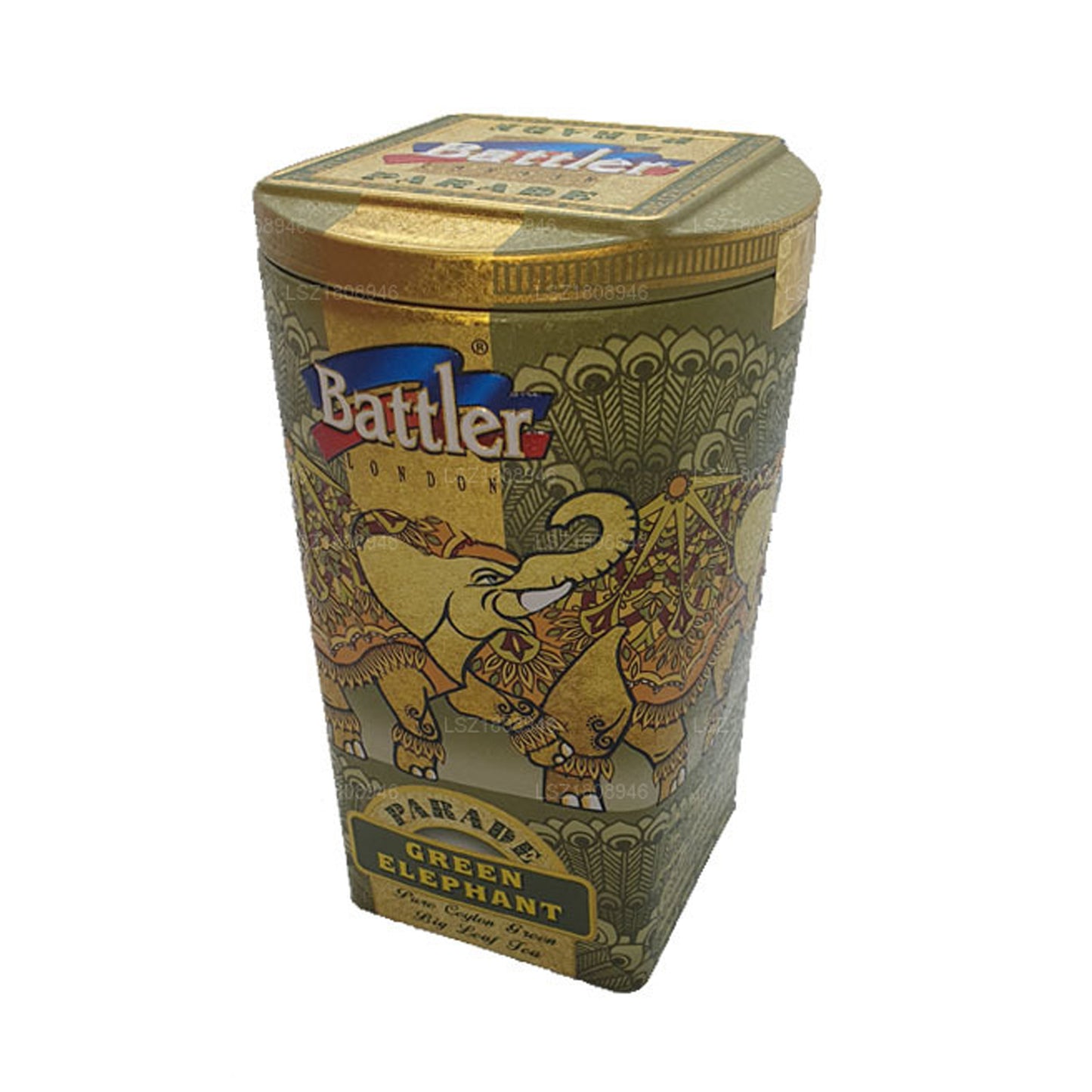 Contenitore in latta Battler Parade Green Elephant (100 g)