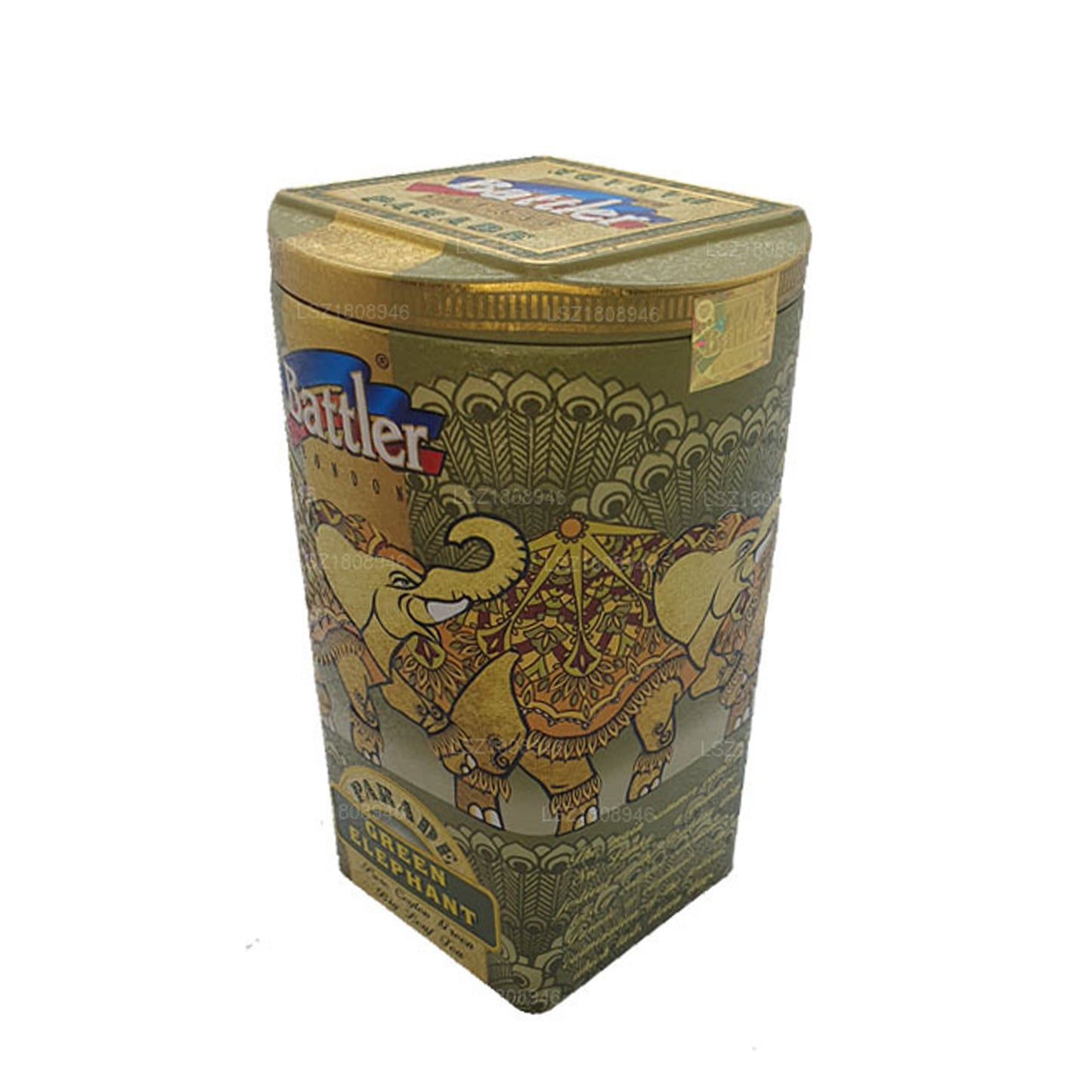 Contenitore in latta Battler Parade Green Elephant (100 g)