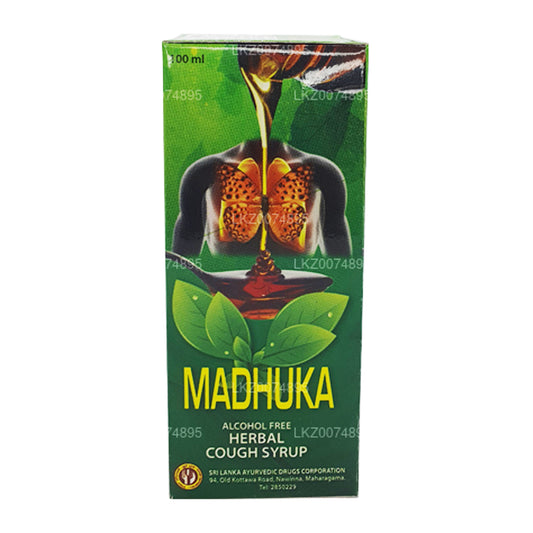 Sciroppo per la tosse a base di erbe SLADC Madhuka (100ml)