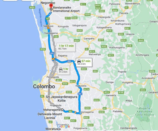 Maharagama City to Colombo Airport (CMB) Private Transfer