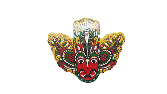 Magnete da frigorifero con maschera Gurulu Raksha dello Sri Lanka