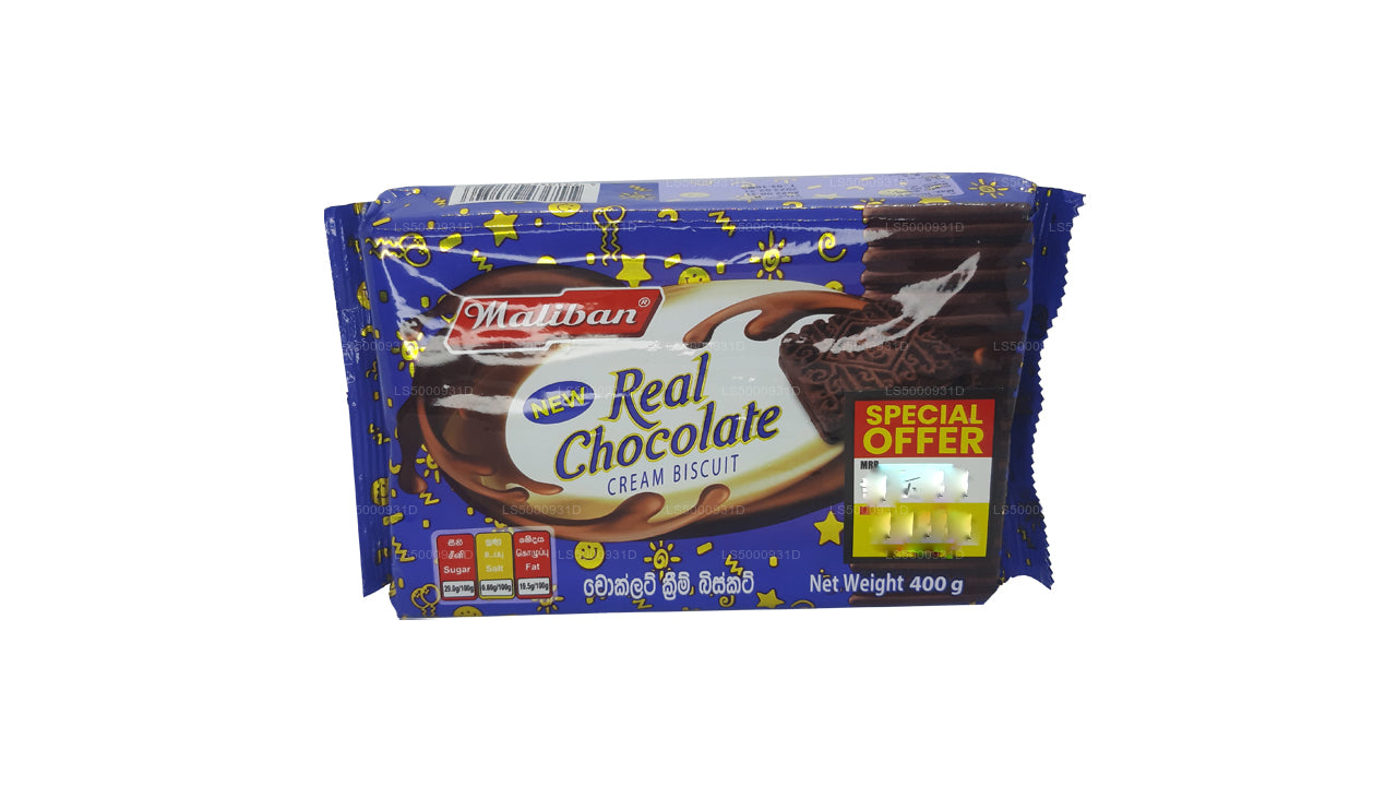 Biscotto con crema al cioccolato Maliban Real (400g)