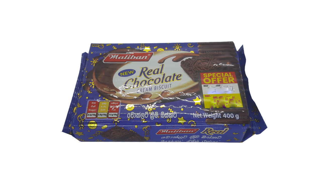 Biscotto con crema al cioccolato Maliban Real (400g)