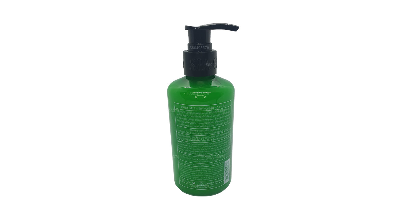 Gel rinfrescante per gambe Spa Ceylon alla menta verde e aloe (250 ml