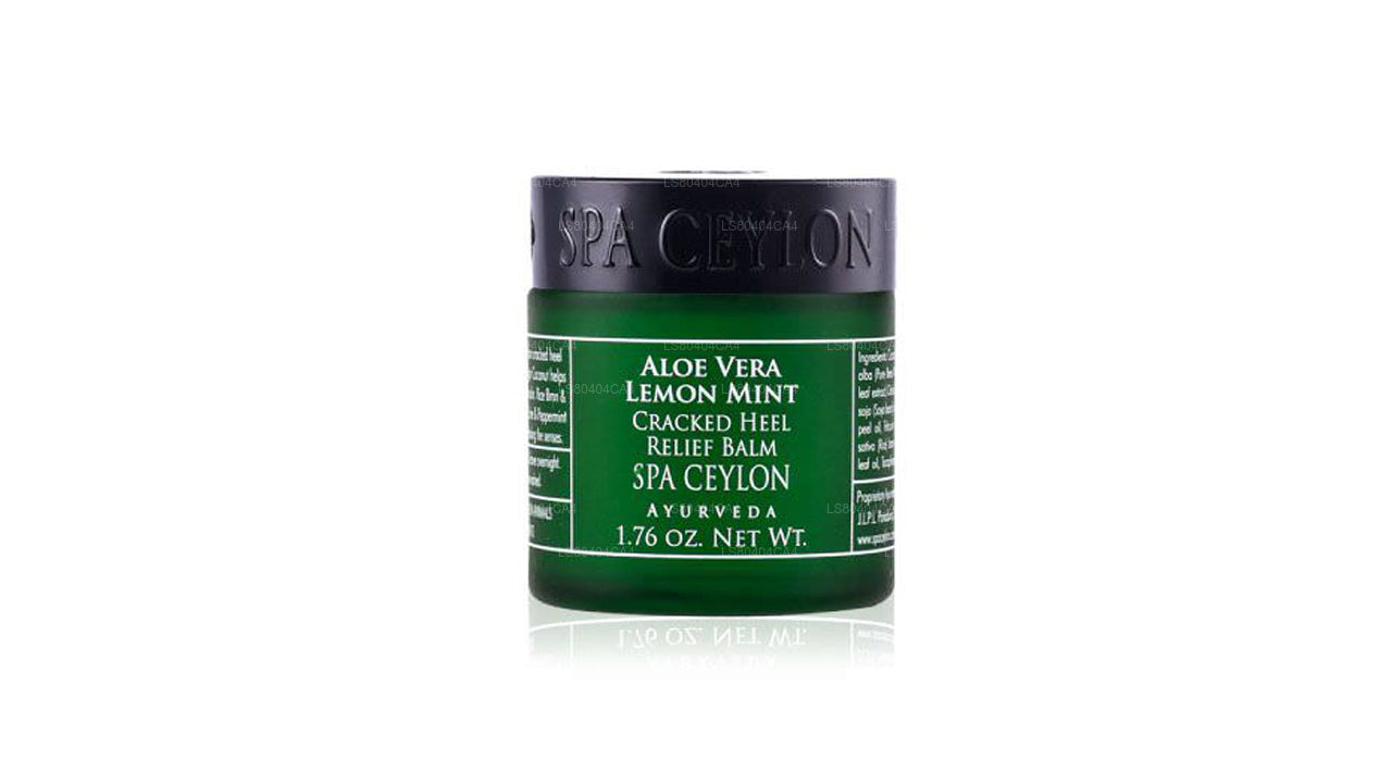 Spa Ceylon, balsamo per il trattamento del tallone screpolato all'aloe vera, limone e menta (50 g)