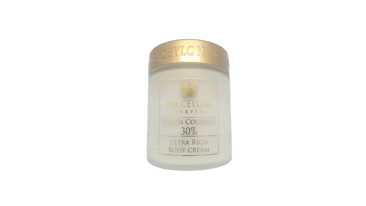 Crema per il corpo ultra ricca al cocco vergine di Ceylon 30% Spa (200g)