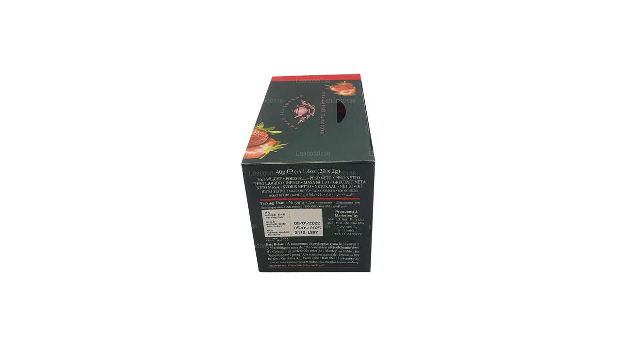 Ahmad Tea Strawberry 20 bustine di tè in alluminio (40 g)