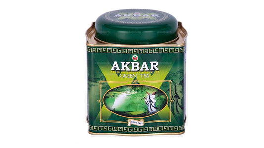 Tè con foglie di tè verde Akbar Classic (250 g) in latta