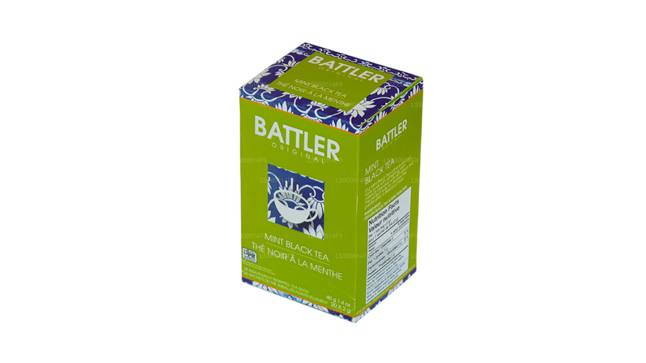 Tè nero alla menta originale Battler (40 g) 20 bustine di tè