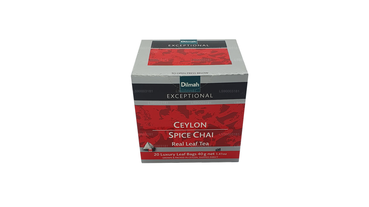 Dilmah Exceptional Ceylon Spice Chai (40 g) 20 bustine di tè