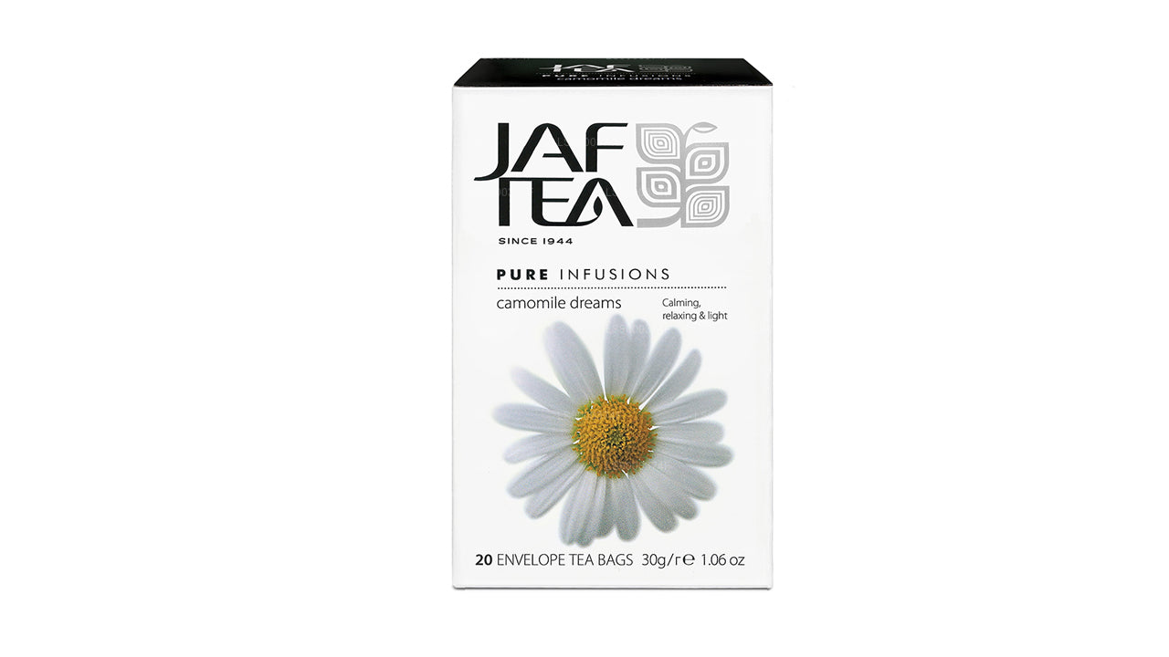 Jaf Tea Pure Infusions Collection Camomile Dream, bustine di tè in carta stagnola (30 g)