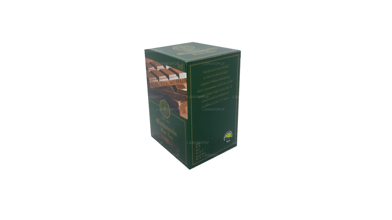 Tè nero di Ceylon aromatizzato al cioccolato Mackwoods Single Estate (50 g) 25 bustine di tè