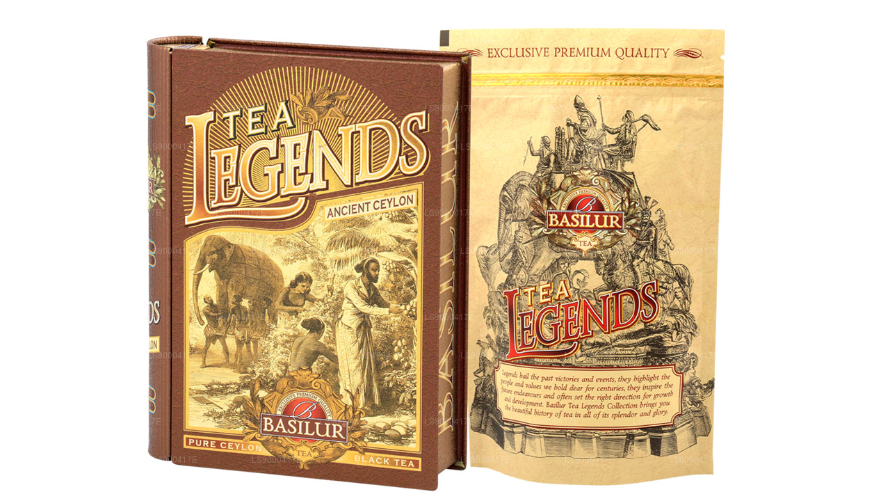 Basilur, libro da tè «Tea Legends Ancient Ceylon», confezione da 100 g