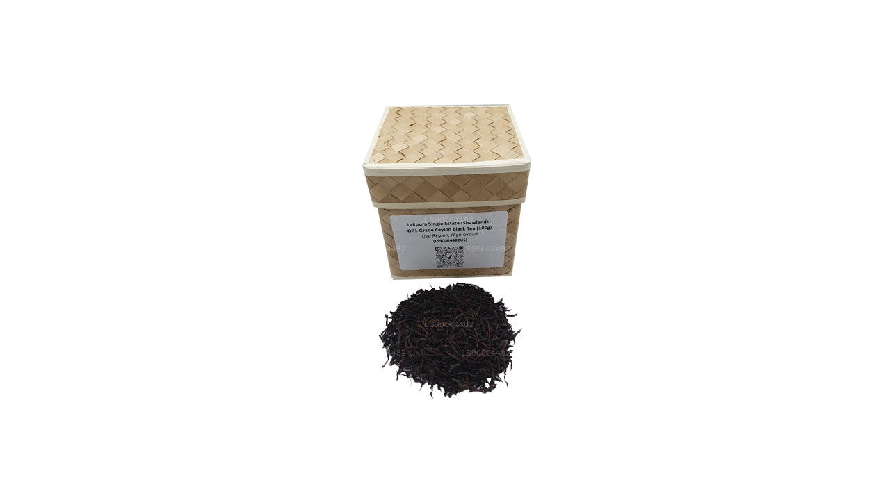 Tè nero di Ceylon di grado OP1 Lakpura Single Estate (Shawlands) (100 g)