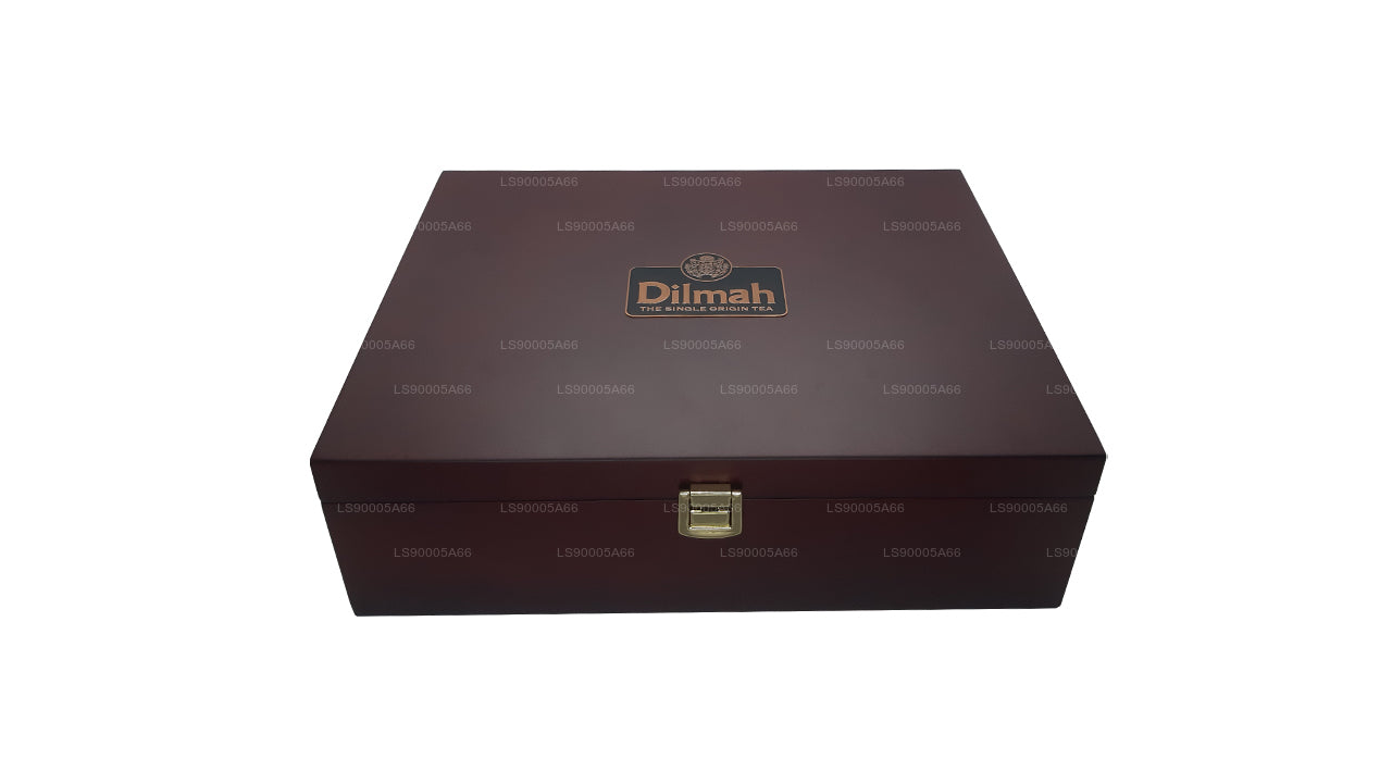 Dilmah Luxury Legname Presenter, con coperchio (12 varietà)