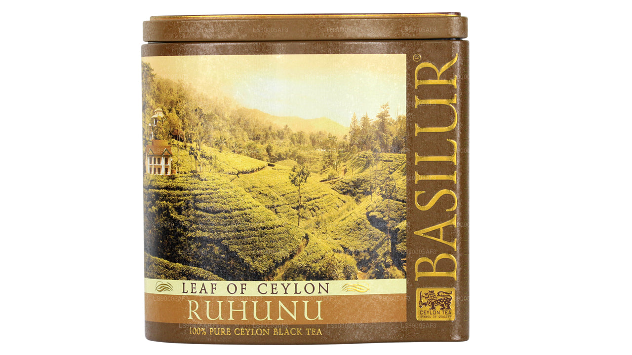 Contenitore «Ruhunu» a forma di foglia di basilur di Ceylon, 100 g