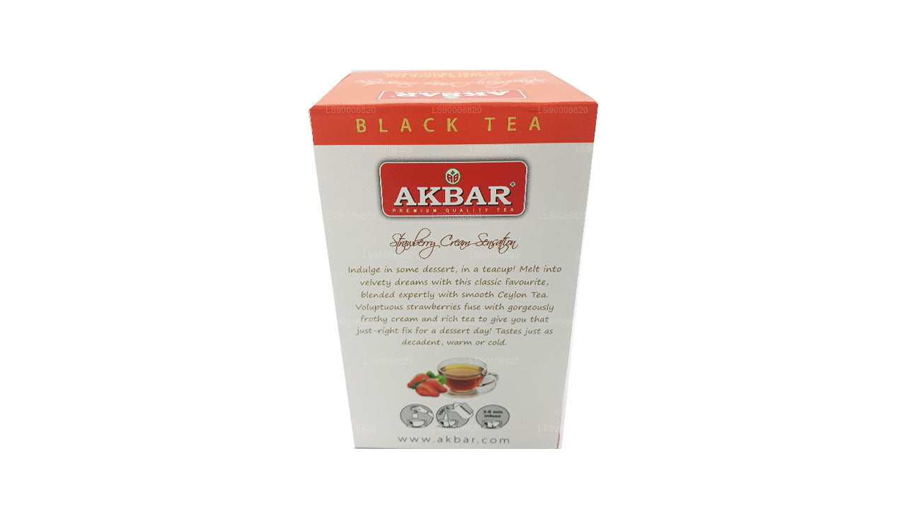 Akbar Strawberry Cream Sensation (40 g) 20 bustine di tè