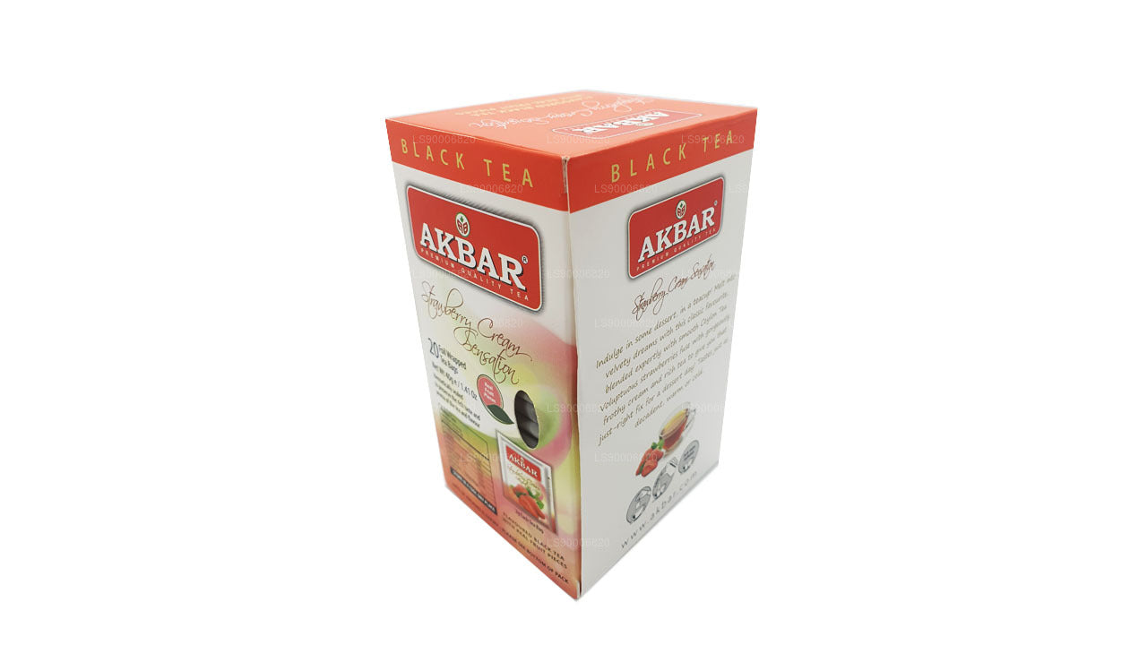 Akbar Strawberry Cream Sensation (40 g) 20 bustine di tè