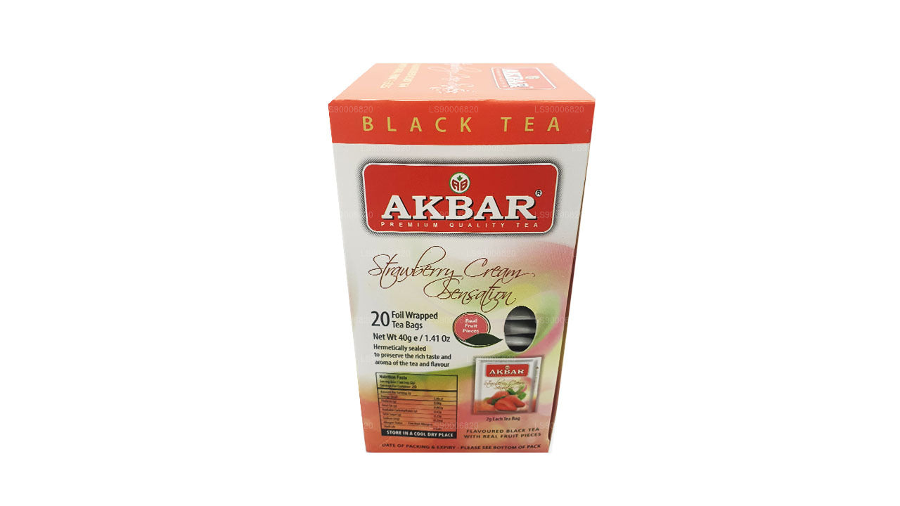 Akbar Strawberry Cream Sensation (40 g) 20 bustine di tè