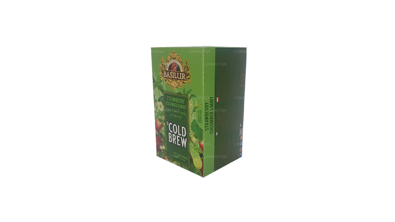 Basilur Cold Brew «Fragola, cetriolo e menta» (40 g), confezione da 40 g