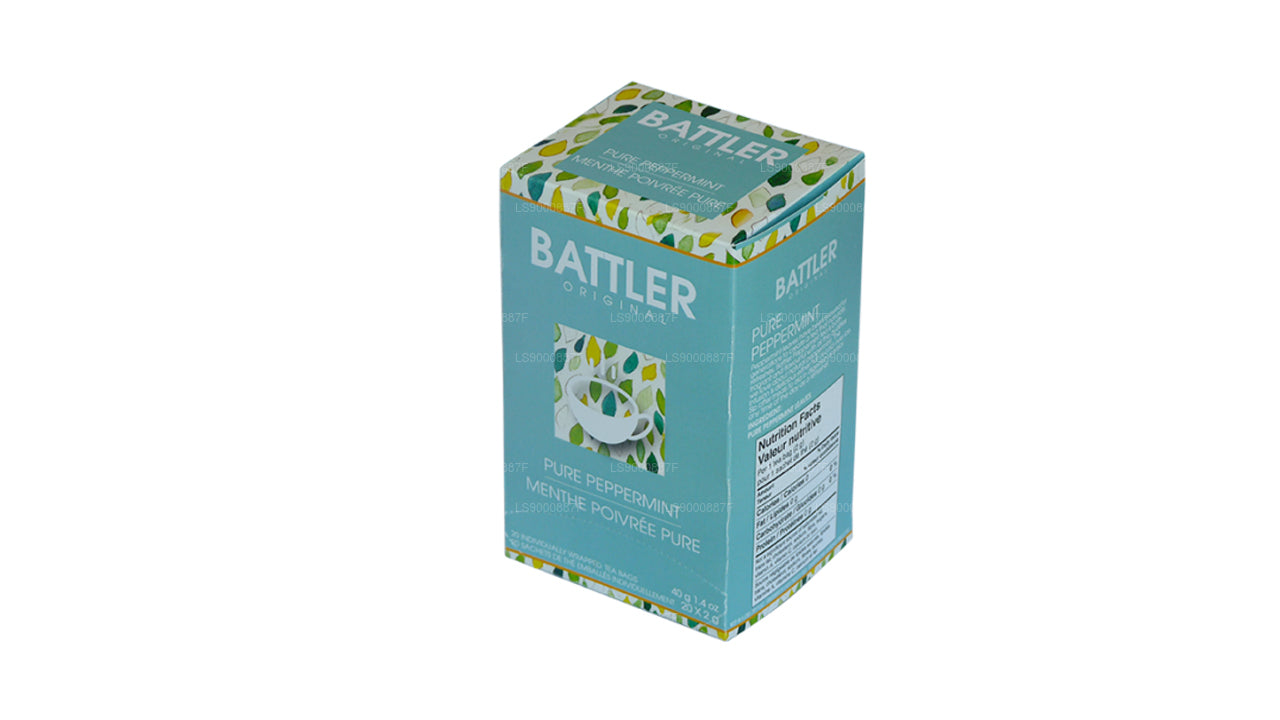 Tè alla menta piperita puro Battler Original (40 g) 20 bustine di tè