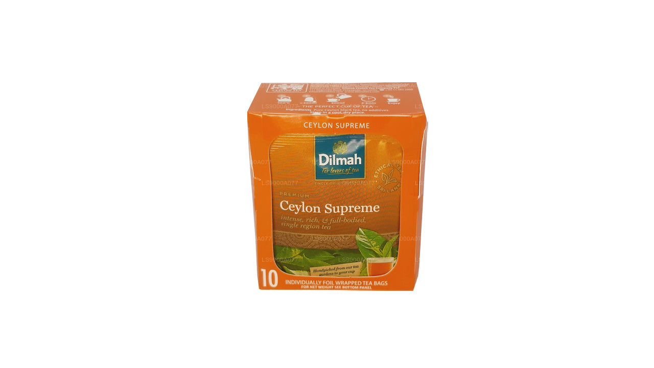 10 bustine di tè Dilmah Ceylon Supreme (20g)