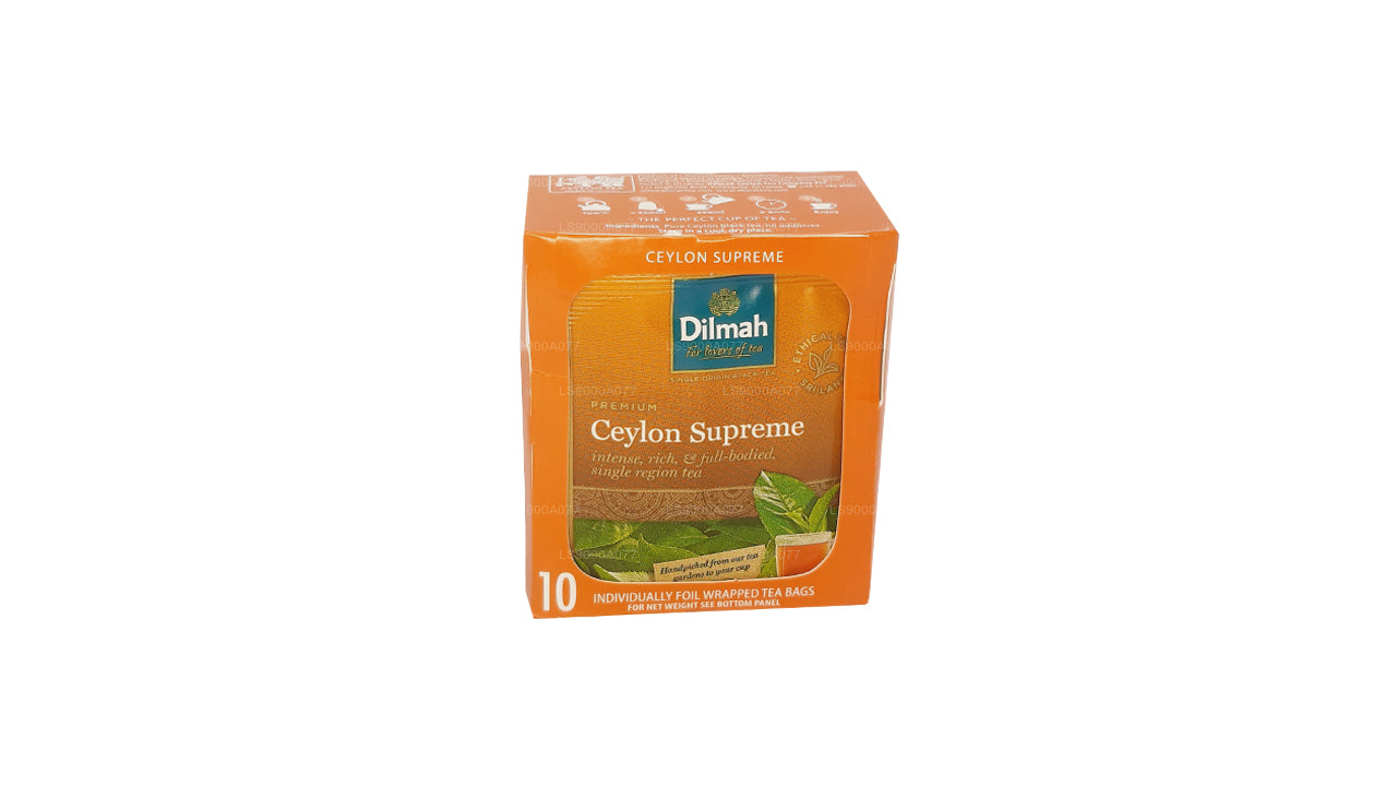 10 bustine di tè Dilmah Ceylon Supreme (20g)